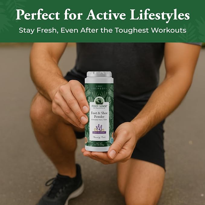 All Natural Foot & Shoe Powder, Foot Deodorant, Talc-Free, Odor Eliminator, & Deodorizes, alternate product view 6