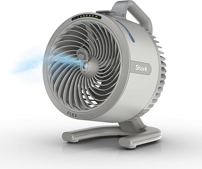 All-New FlexBreeze HydroGo Pro Fan - Powerful, portable fan, indoor & outdoor, dry-touch evaporative mist. Corded & cordless