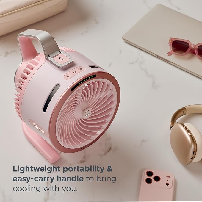 All-New FlexBreeze HydroGo Pro Fan - Powerful, portable fan, indoor & outdoor, dry-touch evaporative mist. Corded & cordless