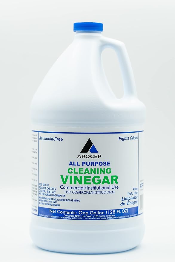 All-Purpose White Vinegar Cleaning Solution, 1 Gallon, Multi-Surface Cleaner for Hard Water Stains, Bathroom and, alternate