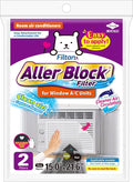 Aller Block Window A/C Filters – Anti-Allergenic, Captures Dust & Pollen, Peel & Stick, Easy Apply,, Made in