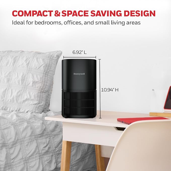 Allergen Plus Compact HEPA Small Room Air Purifiers for Home, Up to 530 Ft2 Coverage, 3-in-1 Filter, Pet Dander, alternate