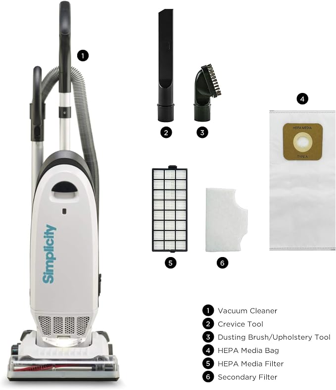Allergy Bagged Vacuum Cleaners for Home, Carpet, Rugs, and Hardwood, alternate product view 9