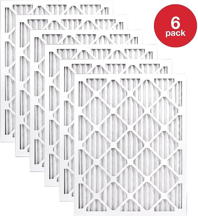 Allergy MERV 11 AC Furnace Pleated Air Filter Replacement Box of 6, 18x20x1 Air Filter / 18x20x1 furnace filter Made in the