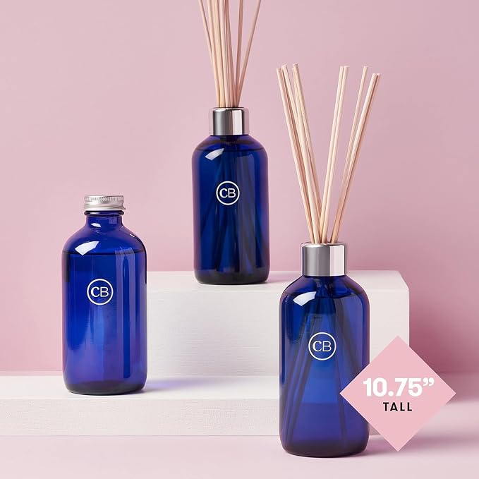 Aloha Orchid Reed Diffuser Set - Includes Reed Diffuser Sticks, Fragrance Oil, and Glass Bottle, alternate product view 4