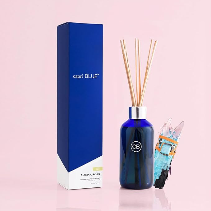 Aloha Orchid Reed Diffuser Set - Includes Reed Diffuser Sticks, Fragrance Oil, and Glass Bottle, alternate product view 6