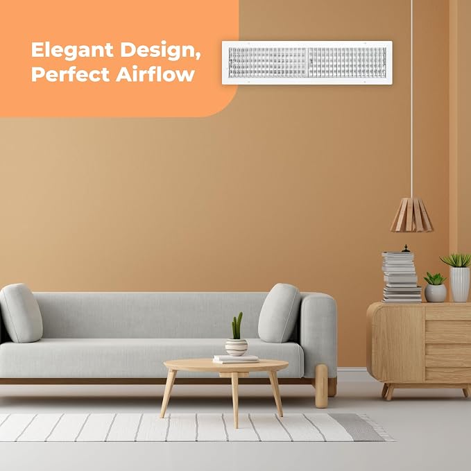 Aluminum 30 x 6 Inch Air Vent Covers Wall AC Grille – Premium Register Vent Cover – Durable Rustproof Aluminum, alternate