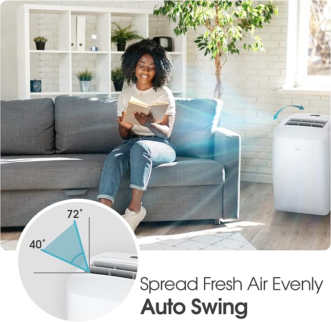 Amazon Renewed 6000 BTU SACC(9700 ASHRAE) Portable Air Conditioners [2023] Cools 260 Sqft Easy Install & Remote Control LCD