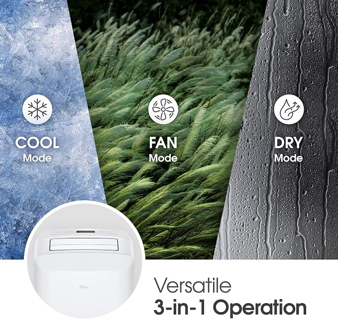 Amazon Renewed 6000 BTU SACC(9700 ASHRAE) Portable Air Conditioners [2023] Cools 260 Sqft Easy Install & Remote Control LCD