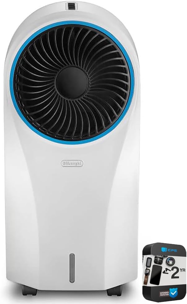 Amazon Renewed Portable Evaporative Cooler, White (Renewed) Plastic White, product image