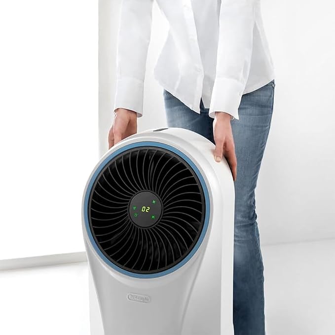 Amazon Renewed Portable Evaporative Cooler, White (Renewed) Plastic White, alternate product view 3