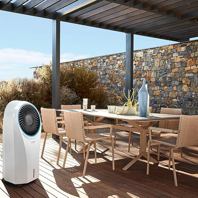 Amazon Renewed Portable Evaporative Cooler, White (Renewed) Plastic White, alternate product view 5