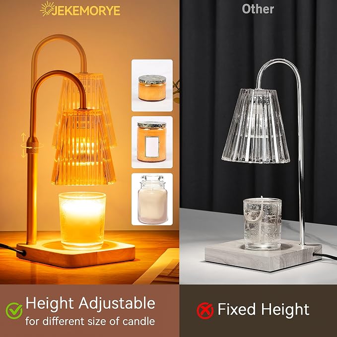 Amber Candle Warmer Lamp with Timer, alternate product view 2