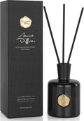 Amber Reed Diffuser for Home, Air Freshener, Woody Scent Diffuser with 5 Reeds for Bedroom Living Room Bathroom Décor