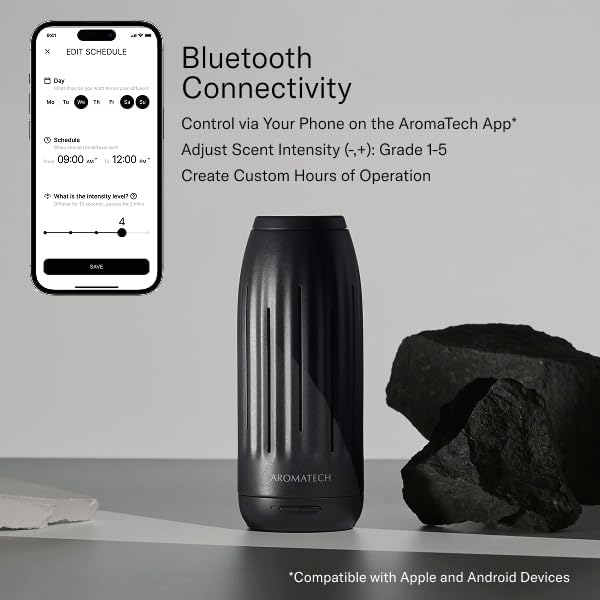 Ambience Scent Diffuser for Essential Oil Blends & Fragrances – Waterless Scent Machine w/Bluetooth for Home, alternate