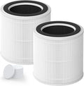 AP02 Replacement Filter Compatible with AP02 Air Purifier, 3-in-1 H13 True HEPA Filter with Activated Carbon, 2 Pack