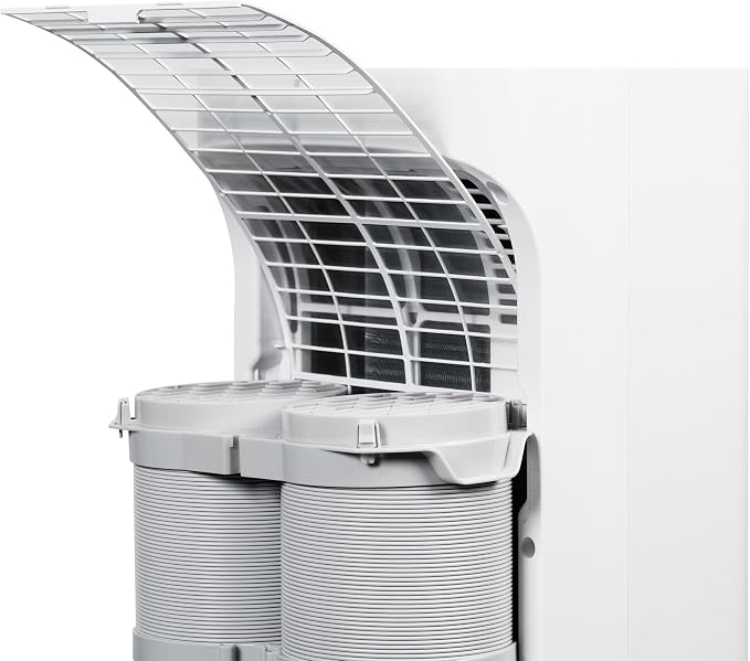 API0825UW1D Smart Inverter Twin Hose 8,000 BTU (DOE) 350 SF Heat/Cool Tower Portable Air Conditioner, White, alternate