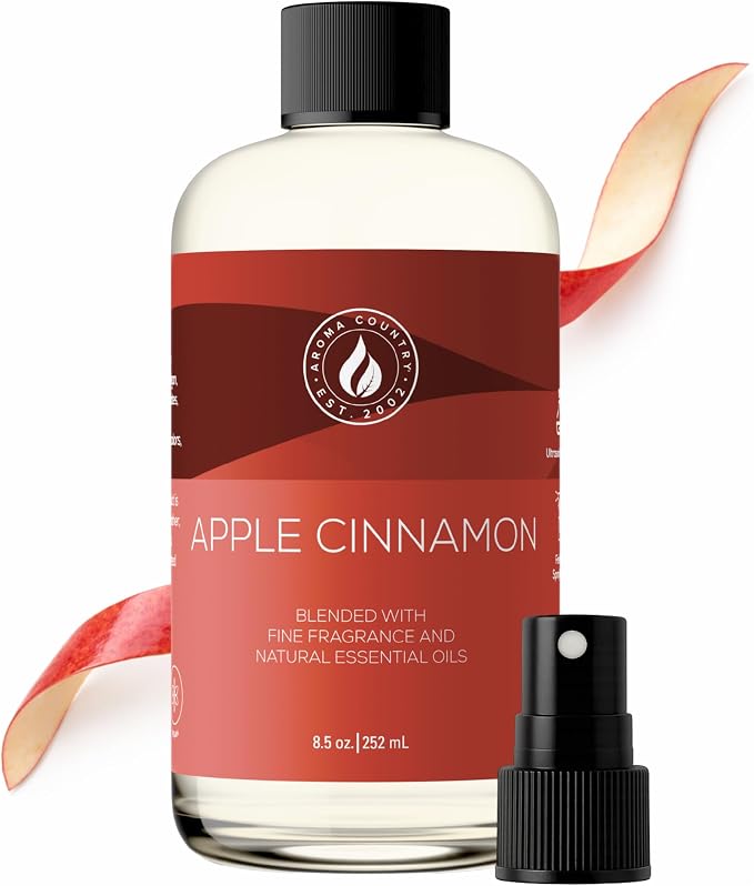 Apple Cinnamon Diffuser Oil - Luxury Essential Oils for Diffuser Refill & Air Freshener Room Spray, product image