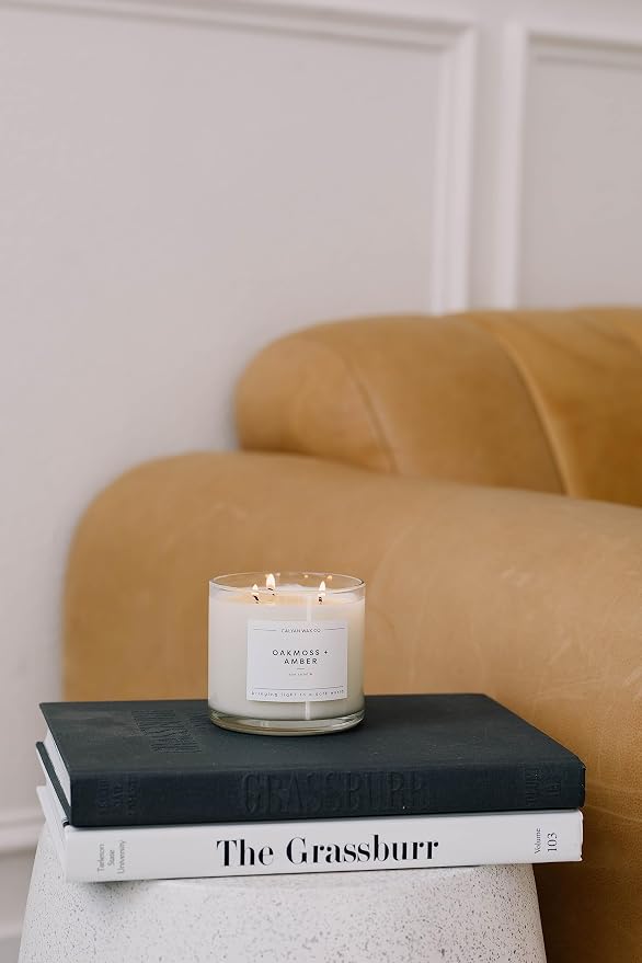 . Apples & Maple Bourbon 3 Wick Scented Candle - 43 Hour Burn - Luxury 3 Wick Soy Candles, alternate product view 5