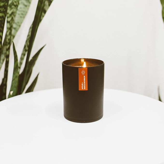 . Apples & Maple Bourbon Scented Candle - 75 Hour Burn - Luxury made from natural materials Soy Wax Candles, alternate
