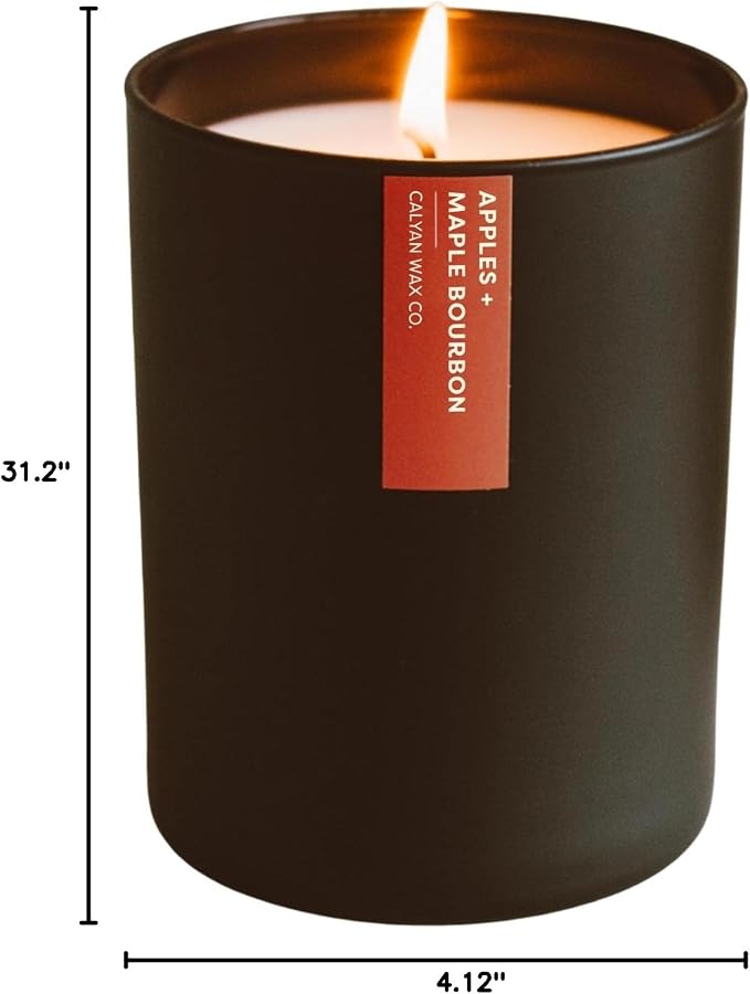 . Apples & Maple Bourbon Scented Candle - 75 Hour Burn - Luxury made from natural materials Soy Wax Candles, alternate
