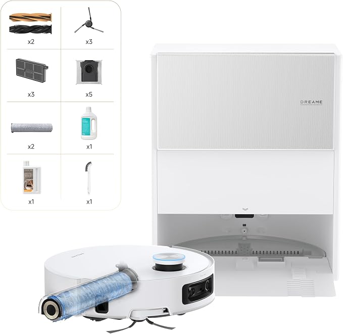 Aqua10 Ultra Roller Complete Robot Vacuum and Mop & 30,000Pa Suction, Self-Cleaning Dock & Extending Roller Mop, product