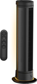 ARA® Oscillating Tower Fan with Ambient Light and Remote, 40 Inch, Quiet Powerful Standing Fan, 5 Speeds, Touch Control