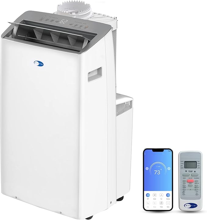 ARC-1030WN 12000 BTU (10000 BTU SACC) NEX Inverter Dual Hose Cooling Portable Air Conditioner, Dehumidifier, and Fan with
