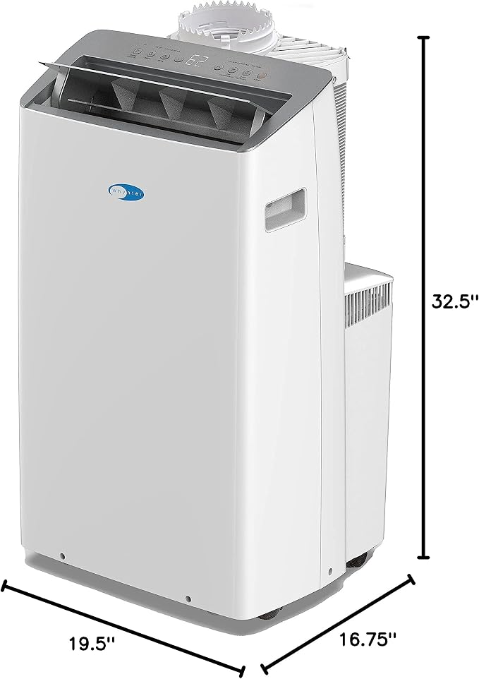 ARC-1030WN 12000 BTU (10000 BTU SACC) NEX Inverter Dual Hose Cooling Portable Air Conditioner, Dehumidifier, and Fan with