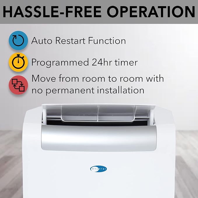 ARC-148MHP 14,000 BTU Portable Air Conditioner and 10,000 BTU Portable Air Heater with Dehumidifier and Fan for 500 Square