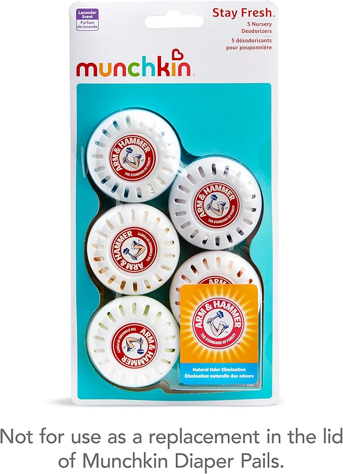 Arm and Hammer Nursery Fresheners, Assorted Scents of Lavender or Citrus, Green 60 Count, Pack of 12, alternate product view