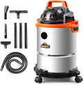 Armor All VO408S 0901 4 Gallon 3 Peak HP Stainless Steel Wet/Dry Vacuum, Orange, product image