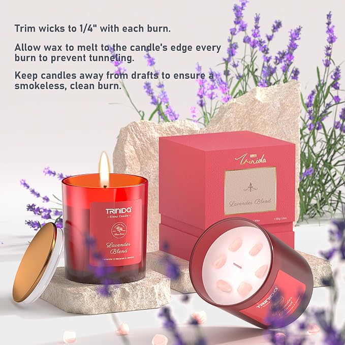 Aromatherapy Candle – Soy Candles made from natural materials with Pink Crystal, Natural Soy Wax Candles for Women, alternate