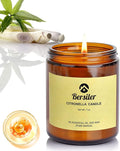 Aromatherapy Candles, Scented Candles, 7 OZ Lemongrass Citronella Candles, Stress Relief and Relax for Home & Bedroom Gift