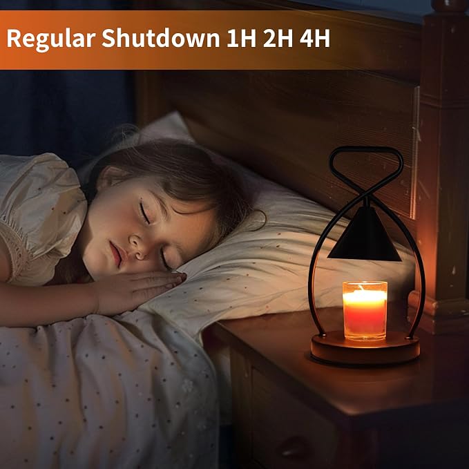 Art Candle Warmer Lamp Home Decor - Dimmable Wax Melt Warmer with Timer & 2 Bulbs, Gift Ideas for Housewarming, Birthday