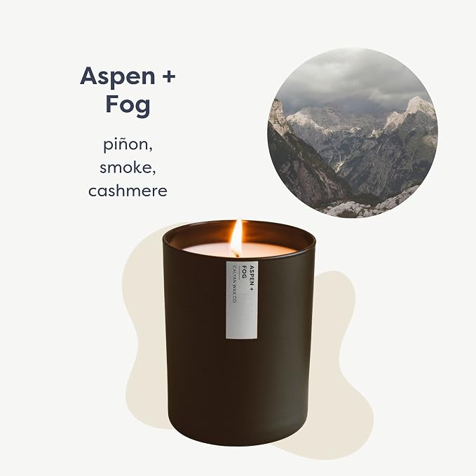 . Aspen & Fog Scented Candle - 75 Hour Burn - Luxury made from natural materials Soy Wax Candles, alternate product view 2