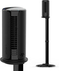 ATOM 1S Compact Oscillating Tower Fan with Removable Stand, 40" tall, 4 Speeds, Black, product image