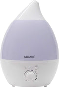 Aurora Ultrasonic Cool Mist Humidifier, Whisper-Quiet between 8-24 hours, Seven Color LED Night Light, product image