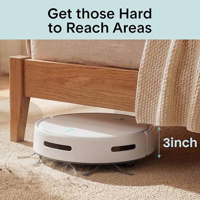 Automatic Robot Vacuum Cleaner and Mop Combo, Pro Edition with Upgraded Battery, Extreme Suction, Internal Water Tank - Smart