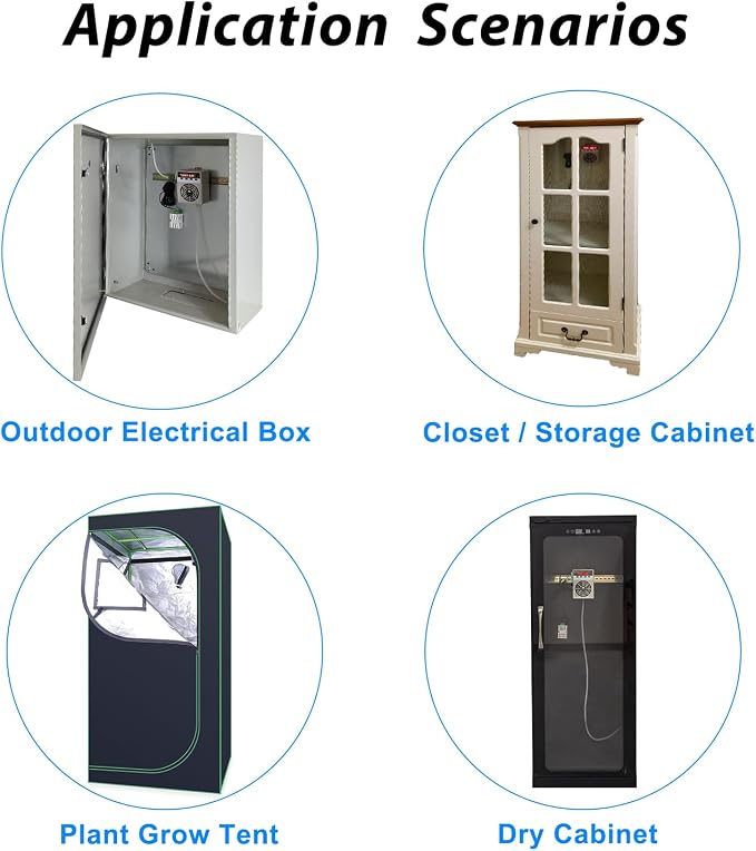 Automatic Small Dehumidifier for Grow Tent,Electric Box,Storage Cabinet,Closet,110V/240V Mini Dehumidifier With Temperature