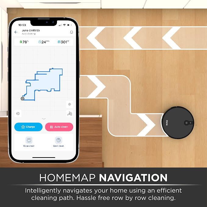 AutoVac Eclipse Robot Vacuum - Alexa Compatible, Mapping Technology, 2200 PA Ultra Strong Suction, 120 Min Runtime, App