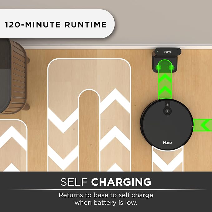 AutoVac Eclipse Robot Vacuum - Alexa Compatible, Mapping Technology, 2200 PA Ultra Strong Suction, 120 Min Runtime, App