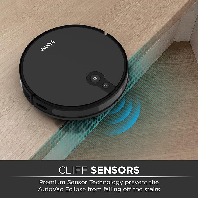 AutoVac Eclipse Robot Vacuum - Alexa Compatible, Mapping Technology, 2200 PA Ultra Strong Suction, 120 Min Runtime, App