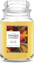 Autumn Wreath, Thanksgiving Scented Candle, 22oz Large Jar with up to 150 Hour Burn Time, Giftable, product image