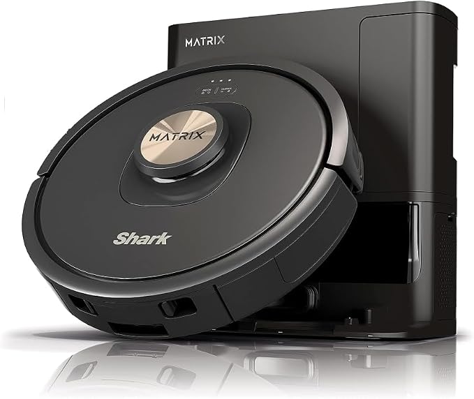 AV2310AE Matrix Self-Emptying Robot Vacuum with No Spots Missed on Carpets and Hard Floors, Precision Home Mapping, Perfect