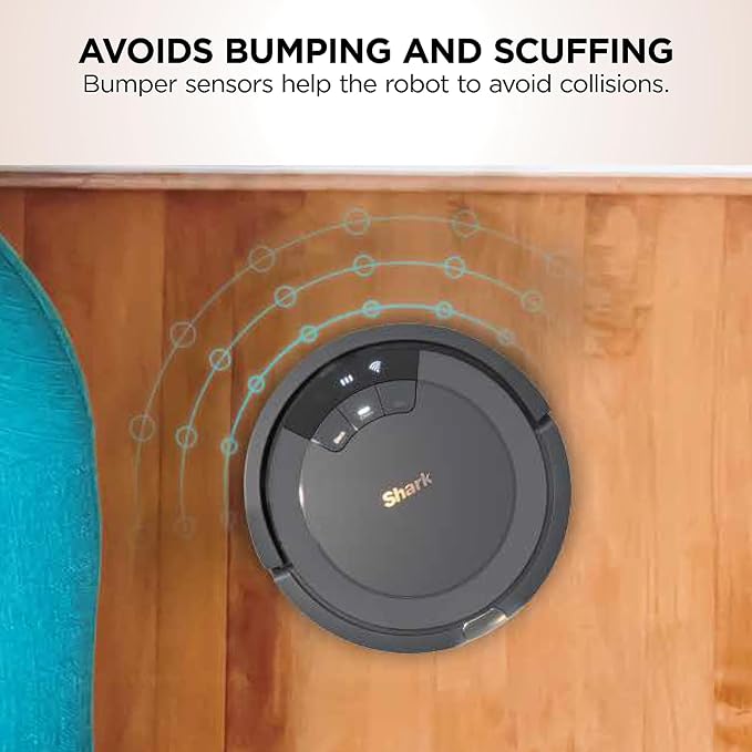AV753 ION Robot Vacuum, Tri-Brush System, Wifi Connected, 120 Min Runtime, Works with Alexa, Multi Surface Cleaning, Grey