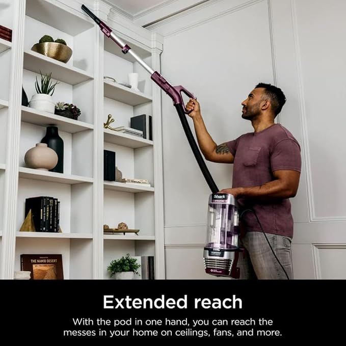 AZ3000 Stratos Powered Lift-Away Upright Vacuum with DuoClean PowerFins HairPro, Self-Cleaning Brushroll Odor Neutralizer