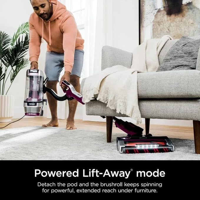 AZ3000 Stratos Powered Lift-Away Upright Vacuum with DuoClean PowerFins HairPro, Self-Cleaning Brushroll Odor Neutralizer