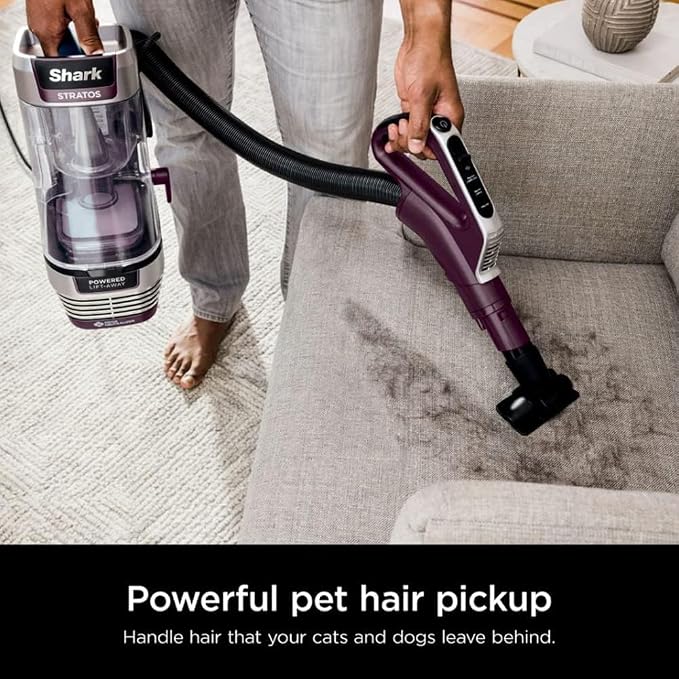 AZ3000 Stratos Powered Lift-Away Upright Vacuum with DuoClean PowerFins HairPro, Self-Cleaning Brushroll Odor Neutralizer