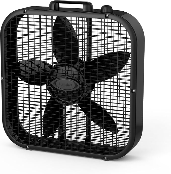 B20401 Decor Box Fan, 20", Black, product image